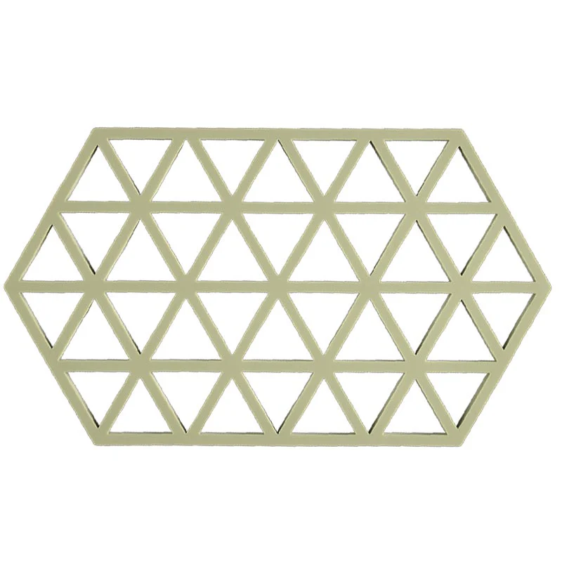Triangles Trivet - Double - Matcha Green - by Zone Denmark - Image 4