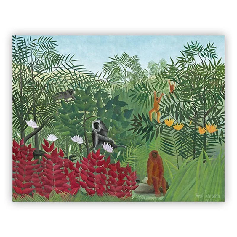 Tropical Forest with Monkeys, 1910 poster by Henri Rousseau - Image 2