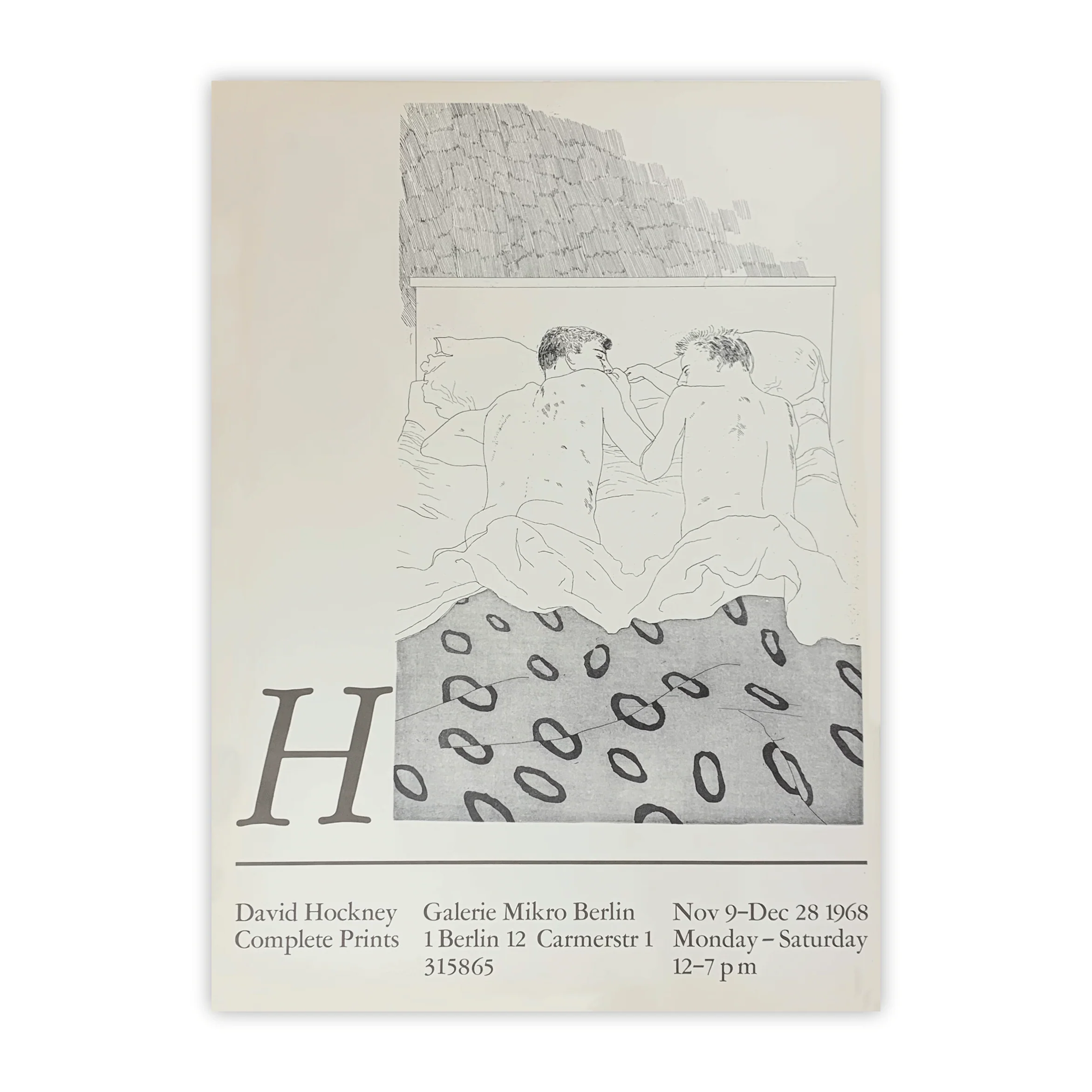Two Boys Aged 23 or 24 (1966) Poster by David Hockney - Galerie Mikro, 1968 - Image 7