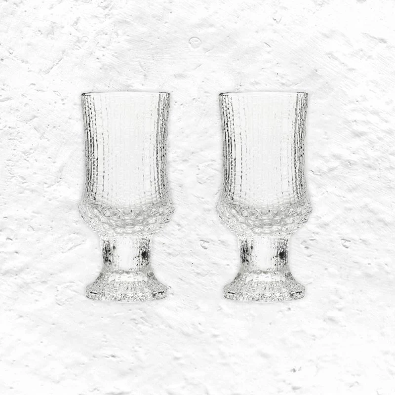 Ultima Thule Set of 2 White Wine Glasses -16 cl - des. Tapio Wirkkala, 1968, for Iittala