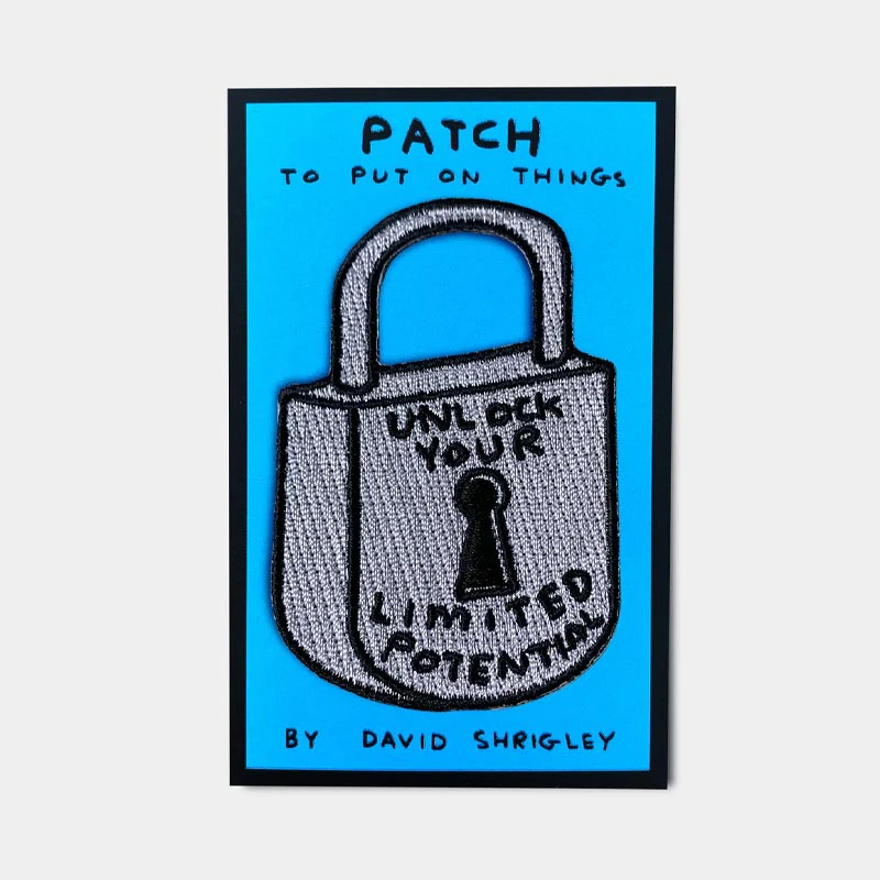 Unlock Your Limited Potential - fabric patch by David Shrigley - Image 2