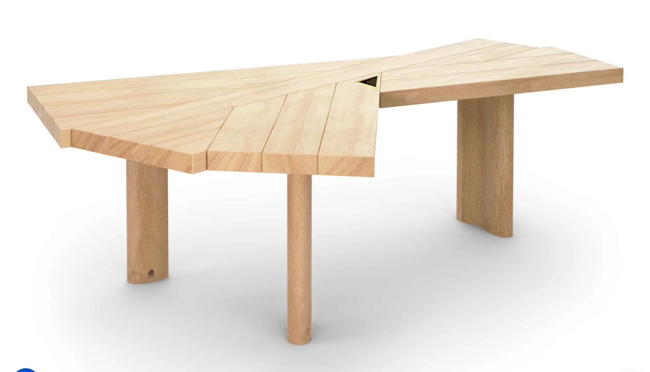 Ventaglio Dining Table des. Charlotte Perriand, 1972 (made by Cassina) - Image 3