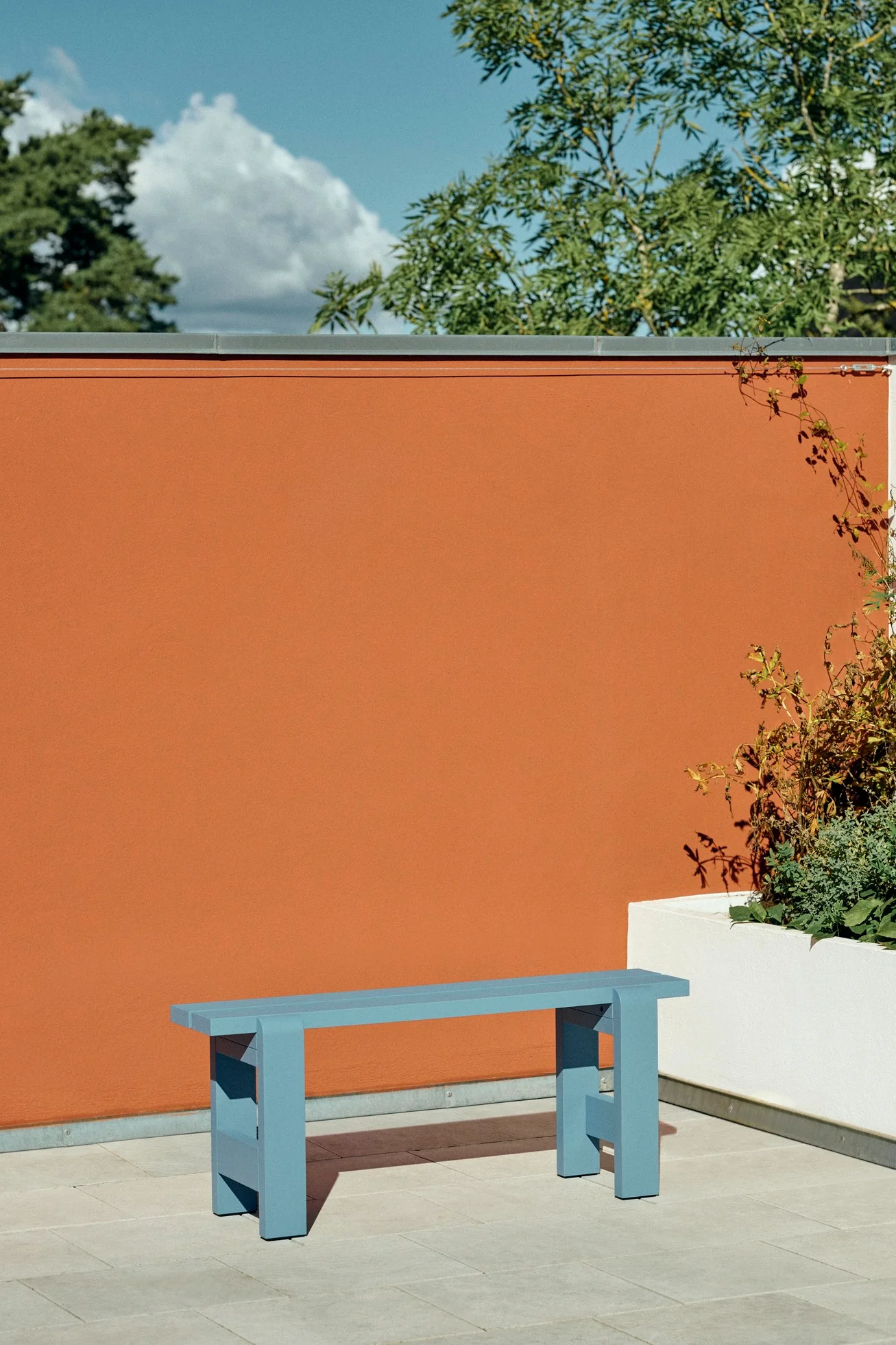 Weekday Bench - Azure Blue, Pine - des. Hannes & Fritz for HAY - Image 2