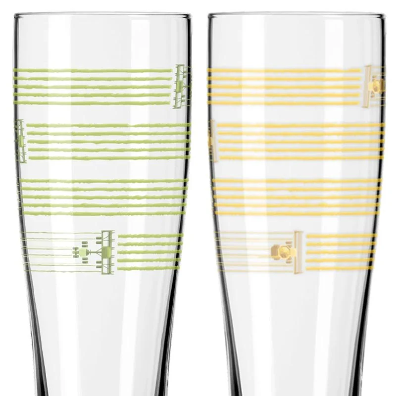 Weizen Wheat Beer Glass #1, #2 (8184001) - Set of 2 - des. Natalie Vasquez Herrera for Ritzenhoff - Image 2