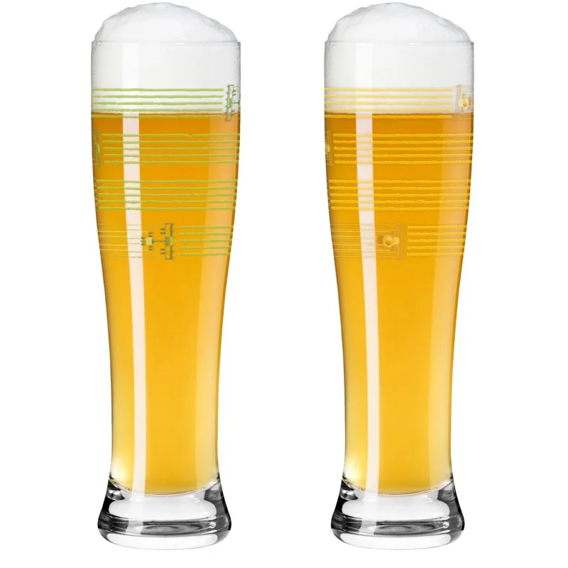 Weizen Wheat Beer Glass #1, #2 (8184001) - Set of 2 - des. Natalie Vasquez Herrera for Ritzenhoff - Image 3