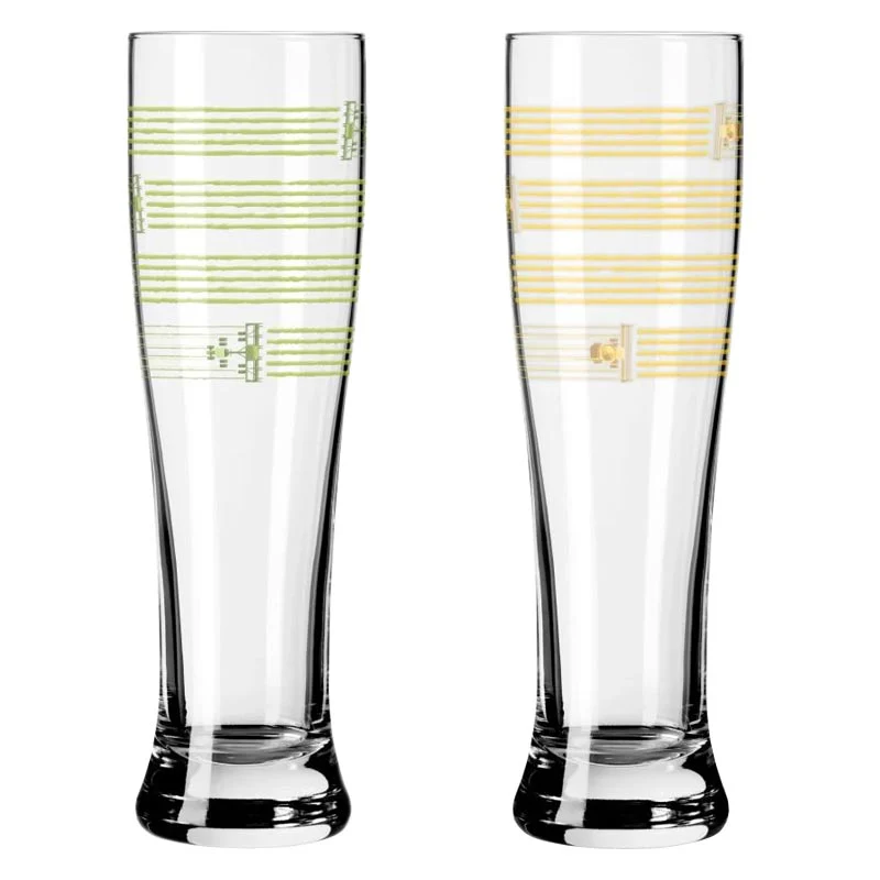 Weizen Wheat Beer Glass #1, #2 (8184001) - Set of 2 - des. Natalie Vasquez Herrera for Ritzenhoff - Image 6