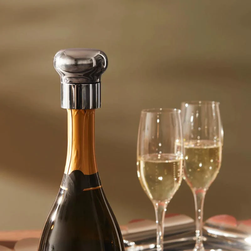 Noè Wine & Champagne Bottle Stopper - des. Giulio Iacchetti for Alessi - Image 2