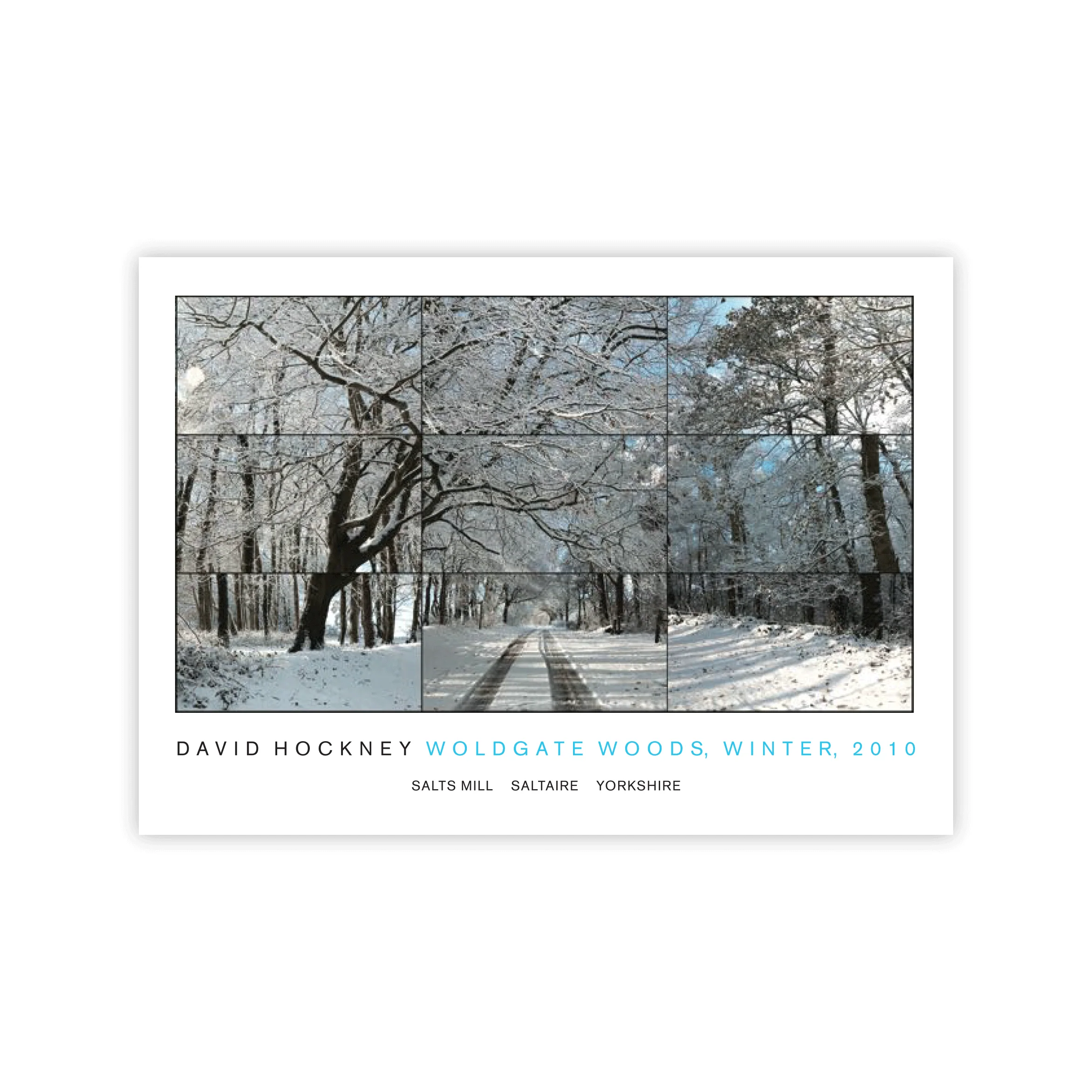 Woldgate Woods, Winter, 2010 by David Hockney - pack of 6 postcards - Image 2