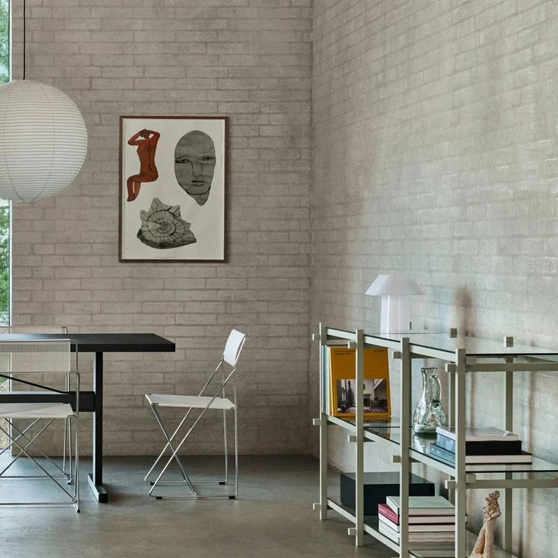 Woody Shelving Smokey Grey Beech Frame 2.0 - Column, Low - Clear Glass Shelves - Image 4