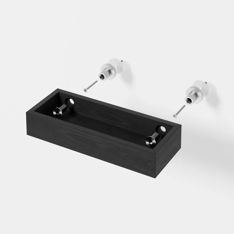 Yoku Dark Oak 228 Tray Shelf, des. Lincoln Rivers for Wireworks - Image 2