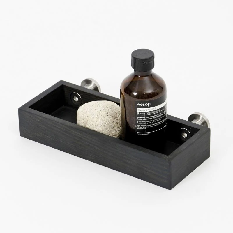 Yoku Dark Oak 228 Tray Shelf, des. Lincoln Rivers for Wireworks - Image 3