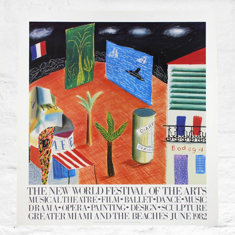 Zanzibar (Miami) Poster by David Hockney