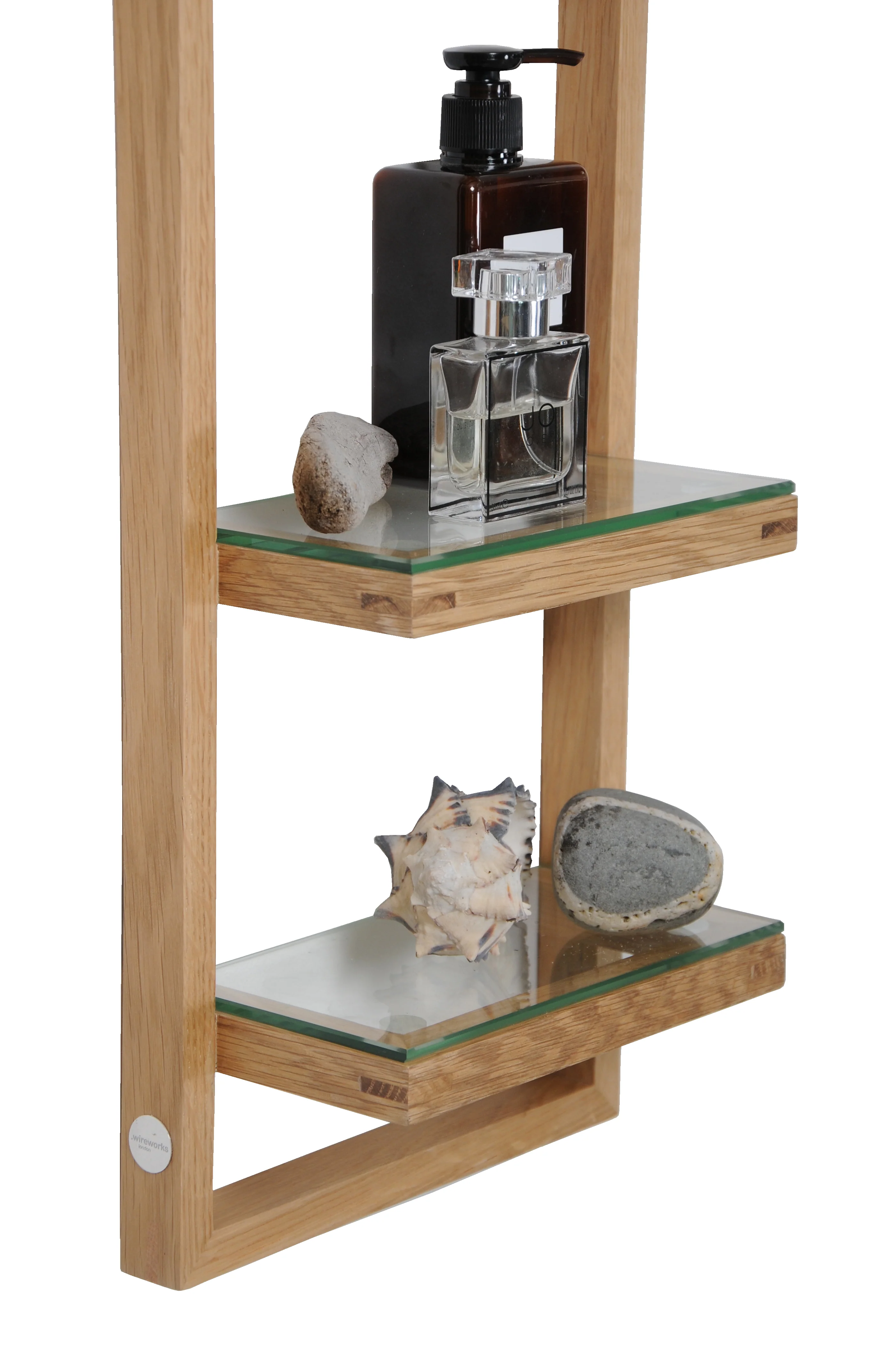 Zone wall shelf - oak -  des. Lincoln Rivers for Wireworks - Image 4
